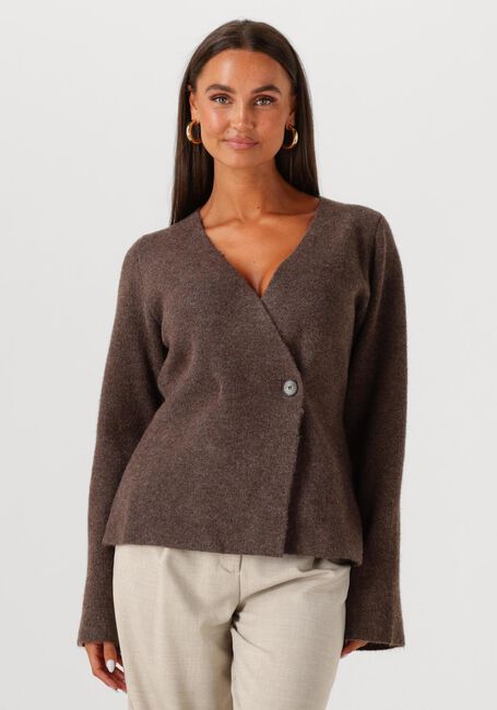 Braune NEO NOIR Pullover MARIE LOUISE KNIT CARDIGAN - large