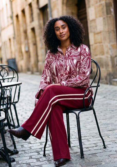 Bordeaux POM AMSTERDAM Blusen MILA RIBBON RED - large