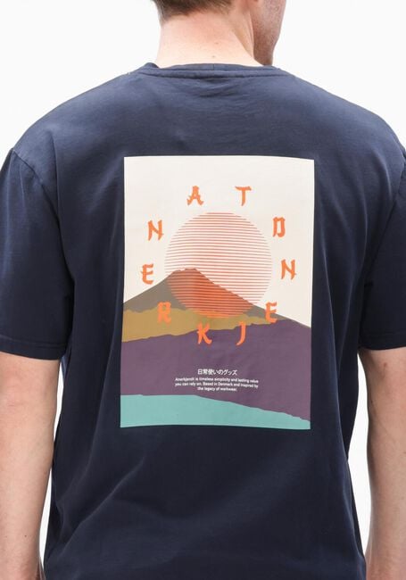 Dunkelblau ANERKJENDT T-shirt KVILLADS SUN TEE - large