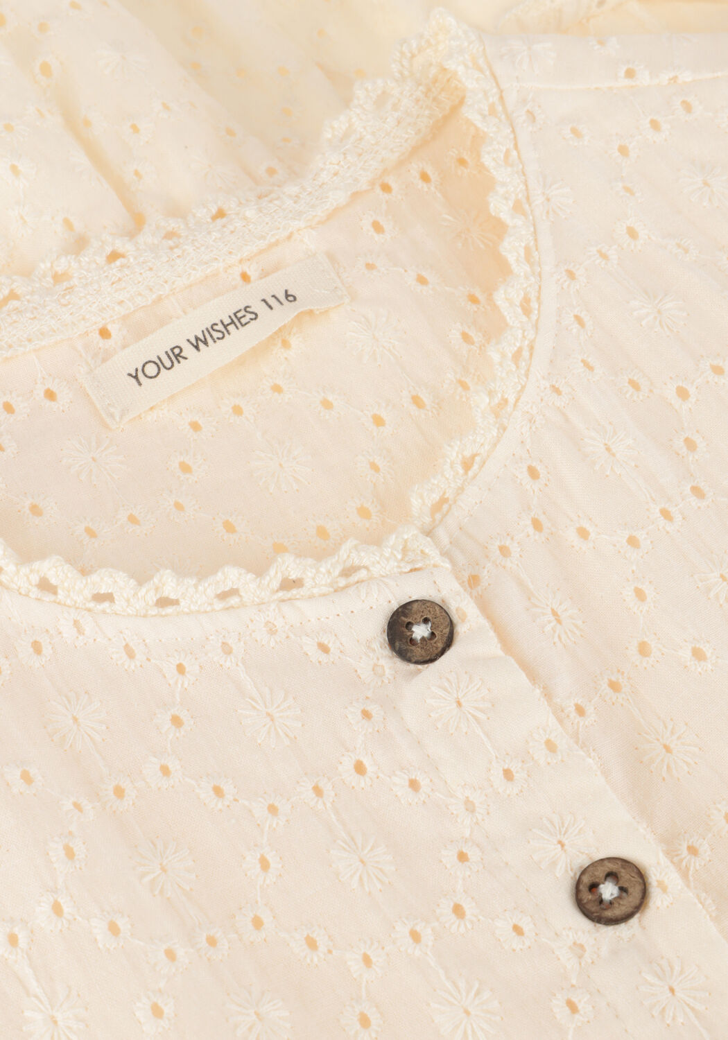 Ecru YOUR WISHES Minikleid SCHIFFLY PUFF SLEEVE DRESS - large