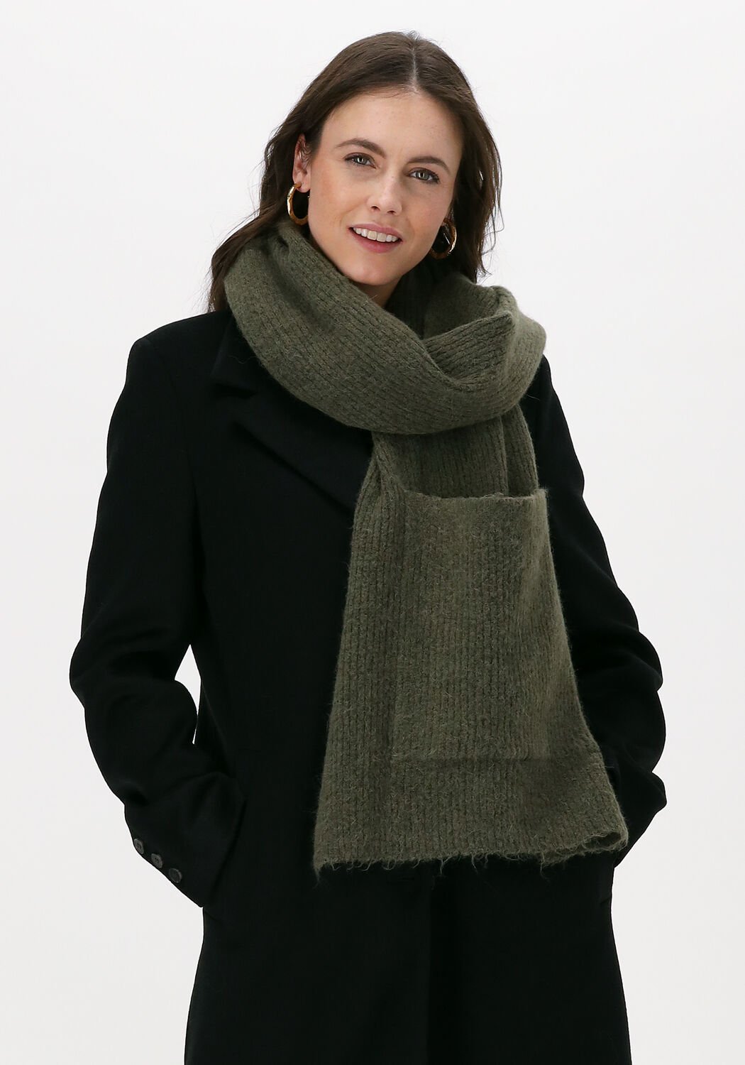 Gr&uuml;ne SELECTED WOMEN Schal SLFLINNA-MIA KNIT POCKET SCARF