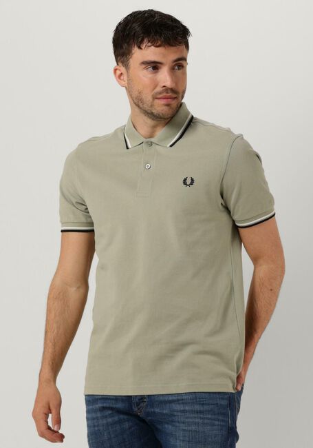 Grüne FRED PERRY Polo-Shirt TWIN TIPPED FRED PERRY SHIRT - large