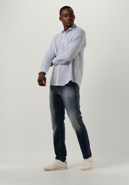 Blaue BUTCHER OF BLUE Casual-Oberhemd STEVIE STRIPE SHIRT - large
