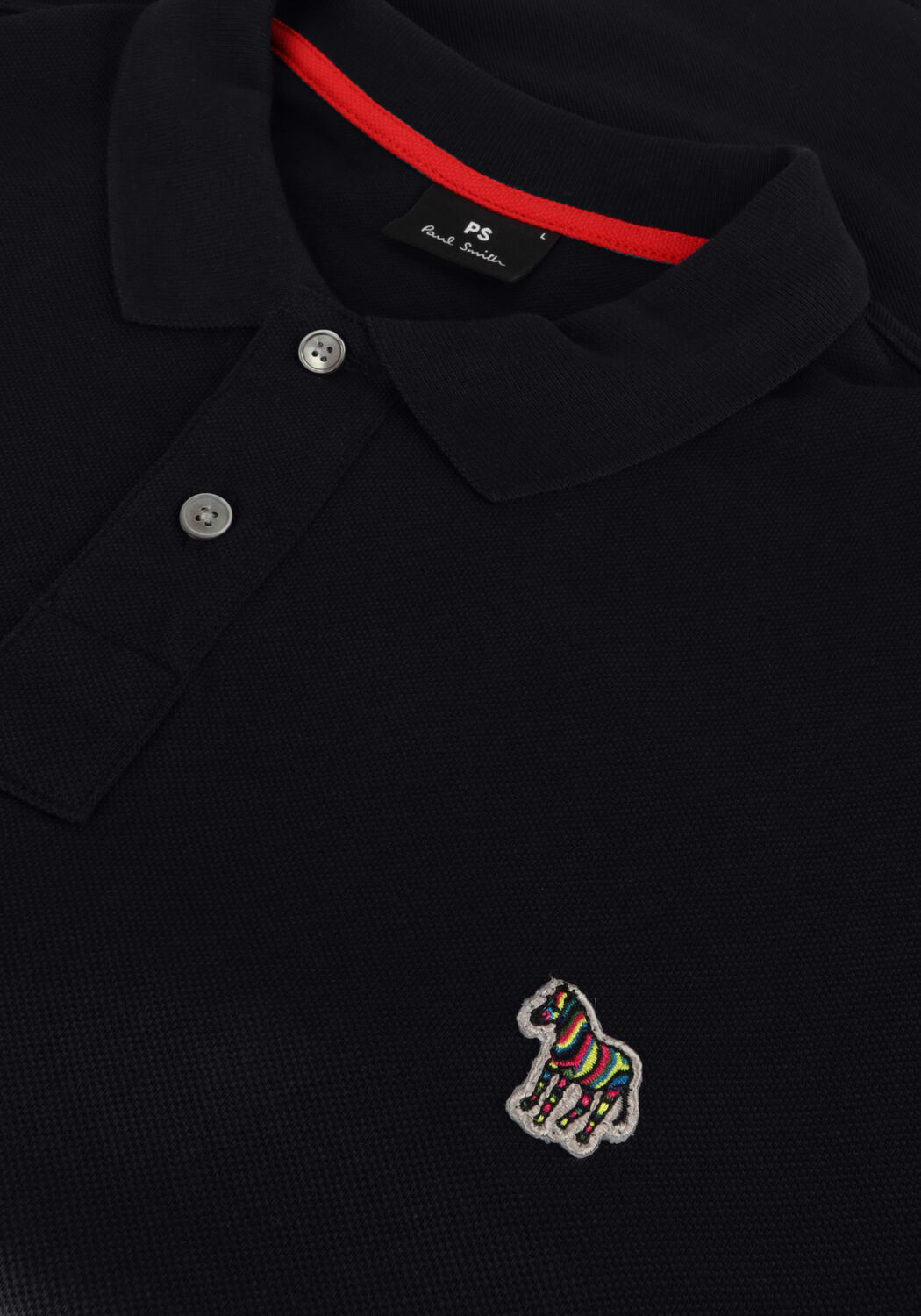 Dunkelblau PS PAUL SMITH Polo-Shirt MENS SLIM FIT LS POLO SHIRT ZEBRA - large