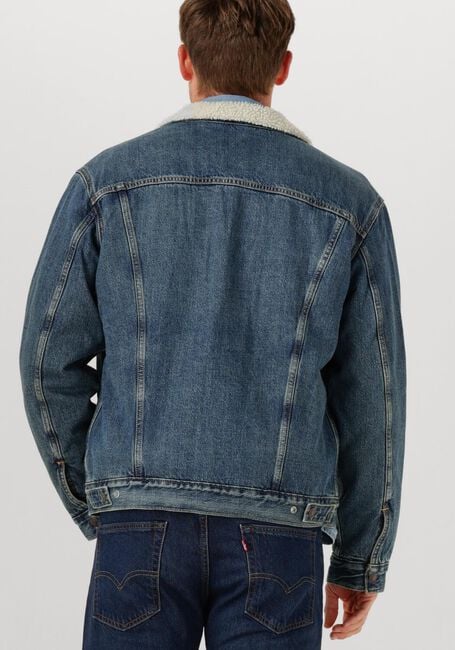 Blaue LEVI'S Jeansjacke TYPE 3 SHERPA TRUCKER - large