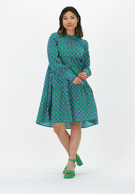 Grüne DEA KUDIBAL Minikleid KINDRA NS (CO) - DRESS WITH BALLOON SLEEVES - large