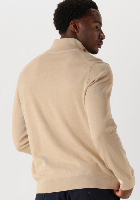 Beige PS PAUL SMITH Pullover MENS SWEATER ZIP NECK ZEB BAD - large