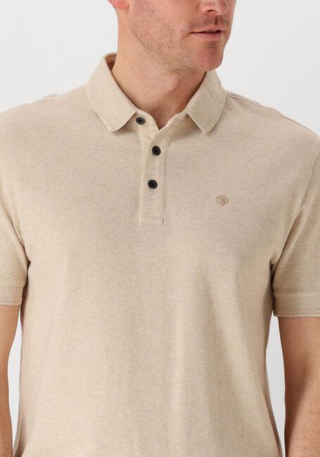 Sand CAST IRON Polo-Shirt SHORT SLEEVE POLO POPCORN JERSEY MELANGE - large