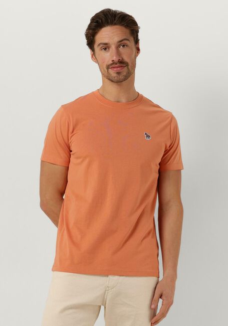 Orangene PS PAUL SMITH Polo-Shirt MENS SLIM FIT SS TSHIRT ZEBRA BADGE - large