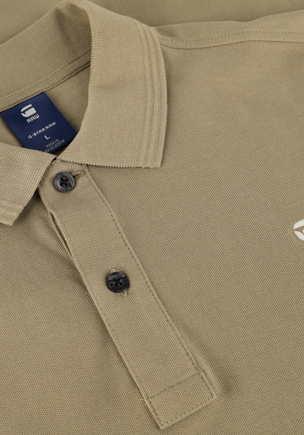 Khaki G-STAR RAW Polo-Shirt DUNDA SLIM POLO S\S - large