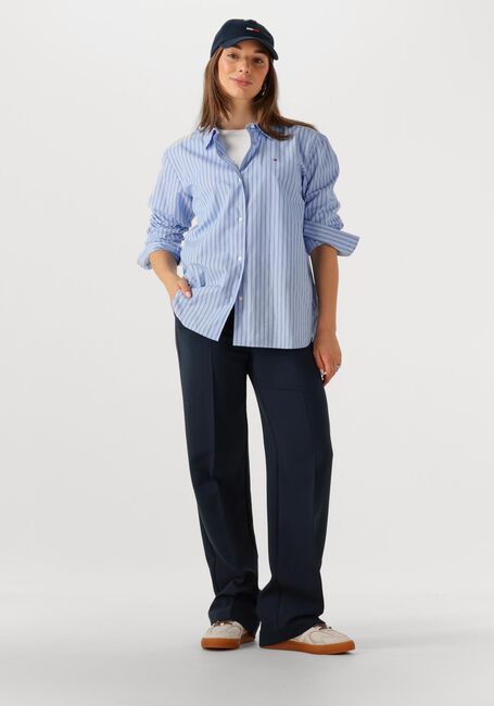 Blaue TOMMY HILFIGER Blusen ESS POPLIN EASY FIT SHIRT - large