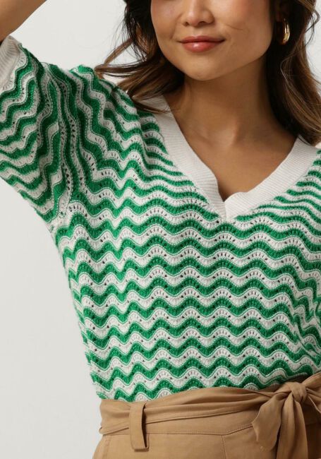 Grüne MINUS T-shirt MAIKA 2/4 SLEEVE KNIT T-SHIRT - large