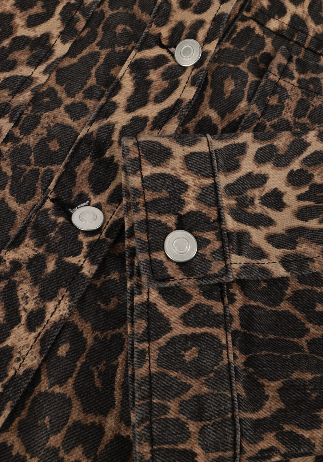 Braune NEO NOIR Jack EMILIA LEOPARD JACKET - large