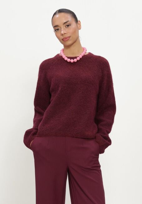 Bordeaux OBJECT Pullover OBJAGATE O-NECK L/S KNIT PULLOVER NOOS - large