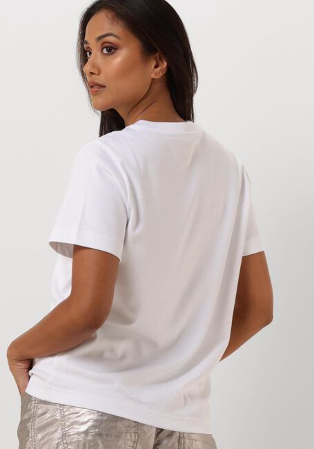 Weiße SUMMUM T-shirt SHORT SLEEVE TOP CLASSIC COTTON TEE - large