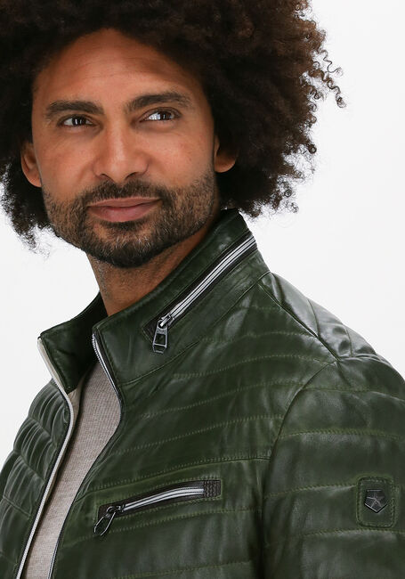 Grüne MILESTONE Lederjack DAMIANO - large