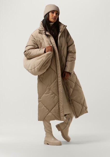 Beige NOTRE-V Wattierte Jack PUFFER DIAMOND - large