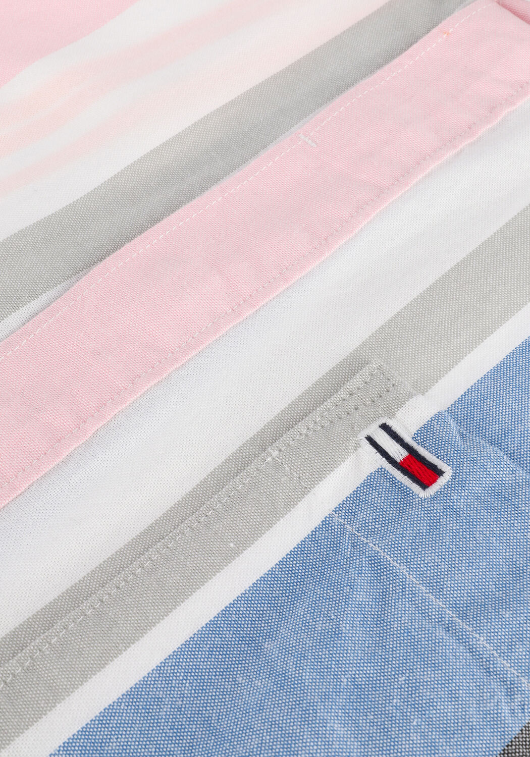 Mehrfarbige/Bunte TOMMY JEANS Casual-Oberhemd TJM SHORTSLEEVE PASTEL SHIRT - large