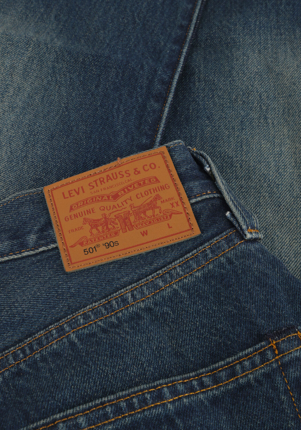 Dunkelblau LEVI'S Straight leg jeans 501 90'S EDUCATE IN ARTS SELVEDGE - large