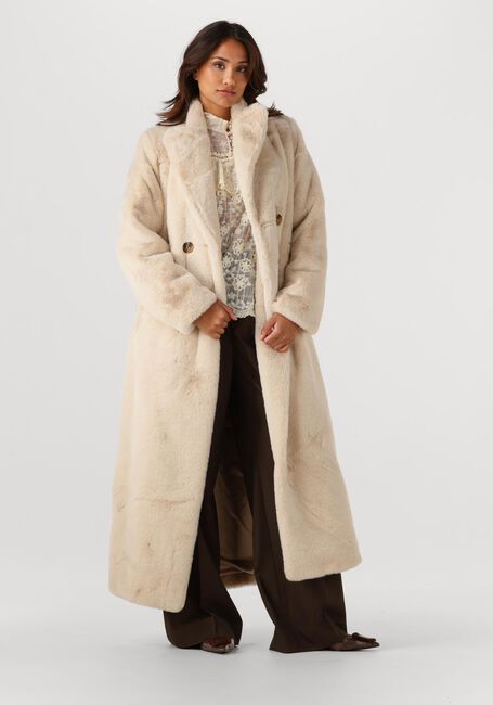 Ecru IBANA Fake-Fur-Jack CAMILLE - large