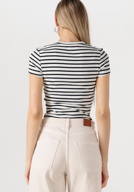 Weiße TOMMY JEANS T-shirt TJW SLIM ESSENTIAL RIB SS EXT - large