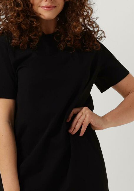 Schwarze SELECTED FEMME Maxikleid SLFESSENTIAL SS ANKLE TEE DRESS - large