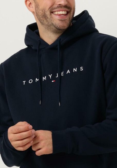 Dunkelblau TOMMY JEANS Pullover TJM REG LINEAR LOGO HOODIE EXT - large