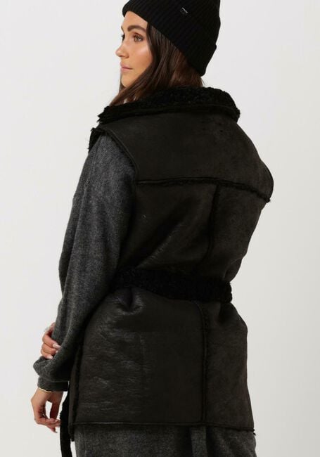 Schwarze SIMPLE Gilet SIMBA JER-SHERPA-22-3 - large