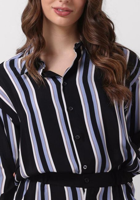 Schwarze VANILIA Blusen BLOUSE STRIPED FIT ADJUSTABLE - large
