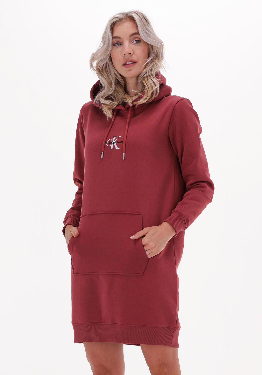rost calvin klein minikleid monogram hoodie dress