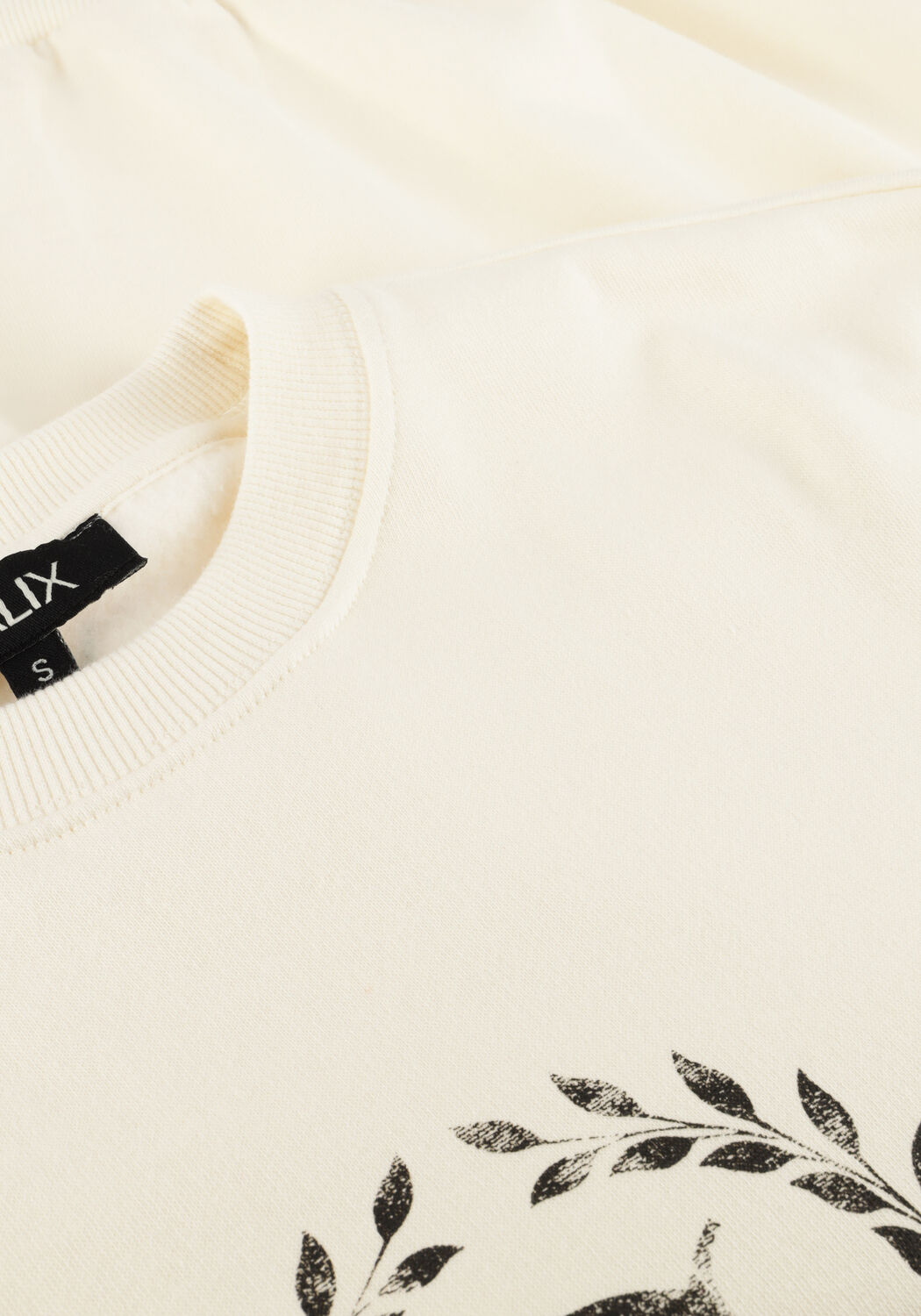 Creme ALIX THE LABEL Sweatshirt LADIES KNITTED COLLAGE SWEATER - large