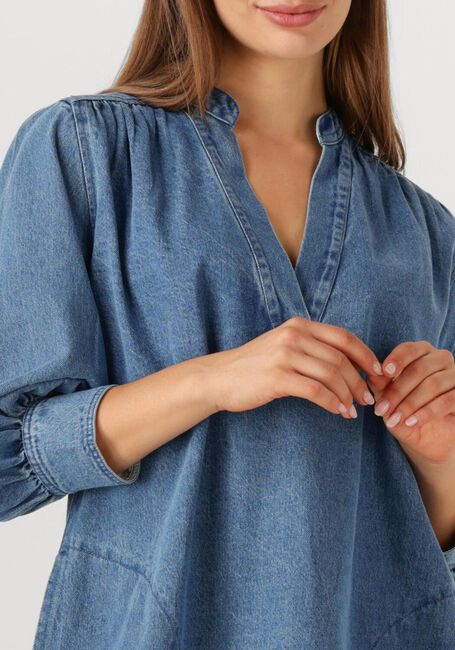 Blaue BY-BAR Minikleid JINA DENIM DRESS - large