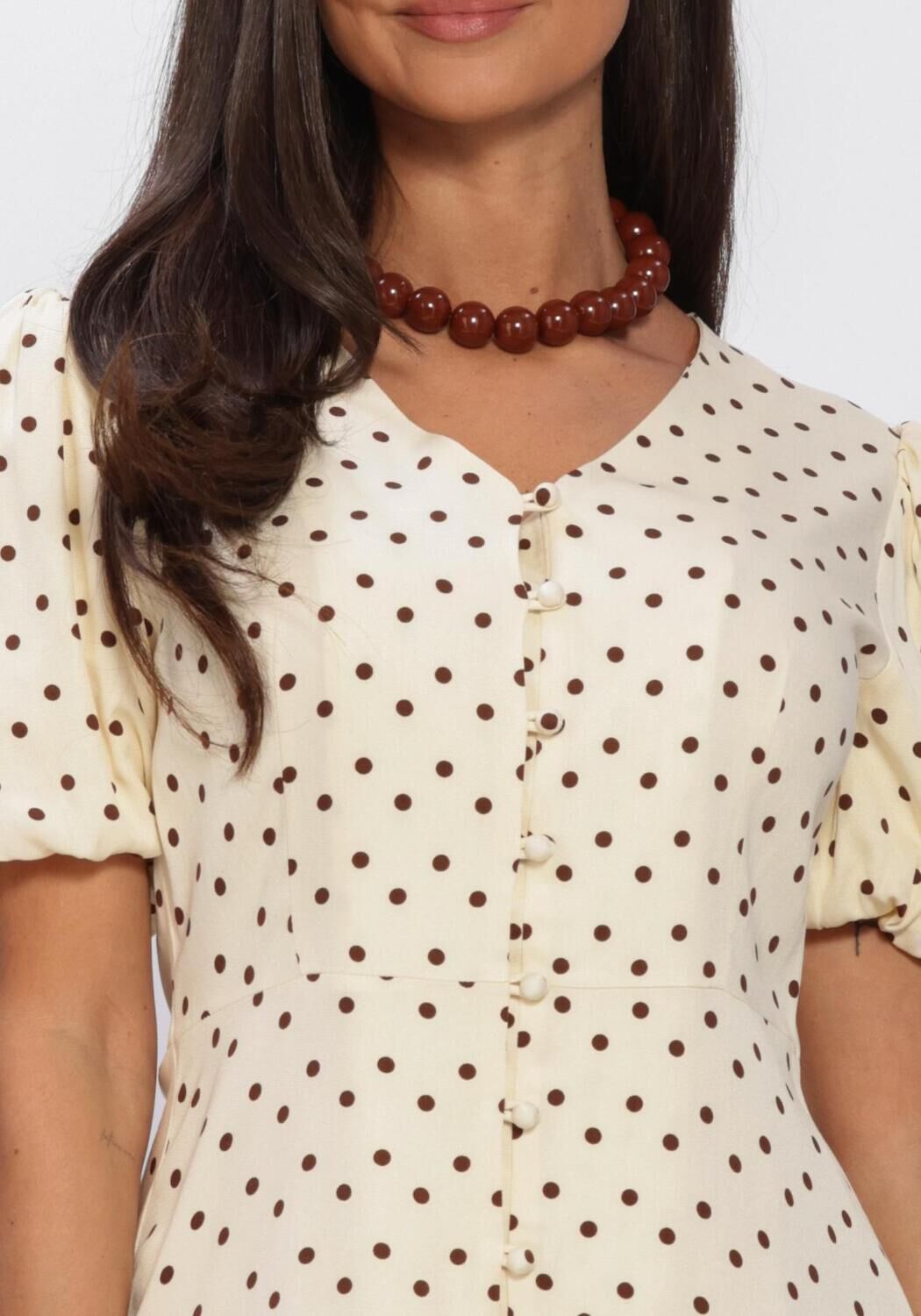 Ecru YDENCE Kleider DRESS AMAYA - large