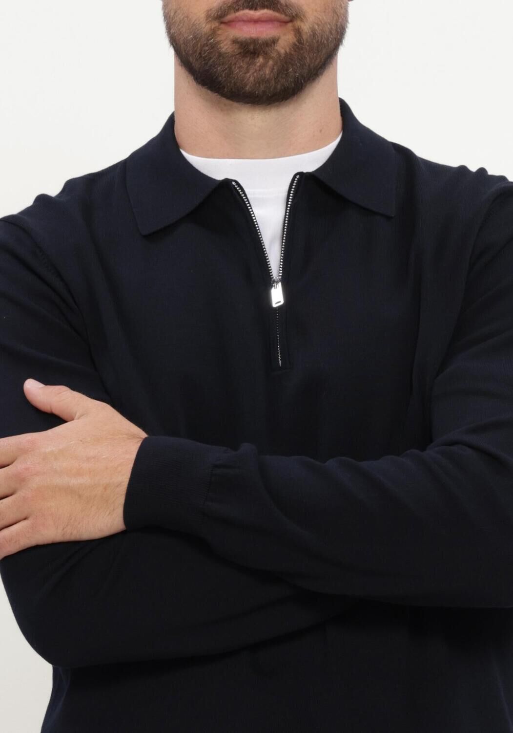 Dunkelblau PROFUOMO Pullover LUXURY BASIC - large