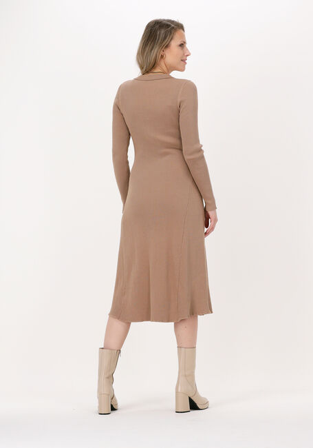 Camelfarbene NEO NOIR Midikleid MIRA SOFT KNIT DRESS - large