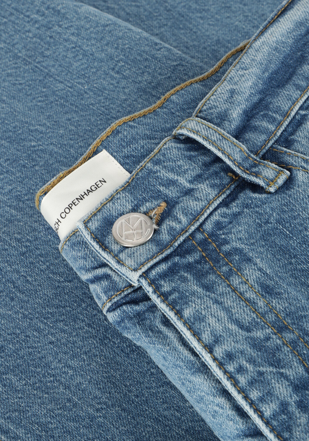 Blaue MSCH COPENHAGEN Straight leg jeans MSCHBINE ADA RELAXED JEANS - large