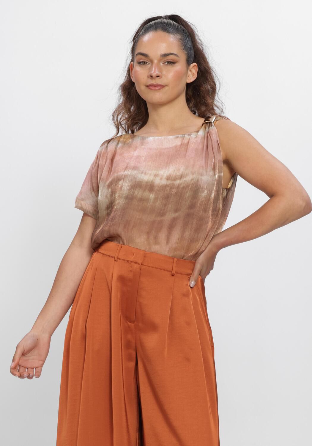 Mehrfarbige/Bunte DANTE6 Tops & T-shirts DANTE6-KAIRA PRINTED TOP - large