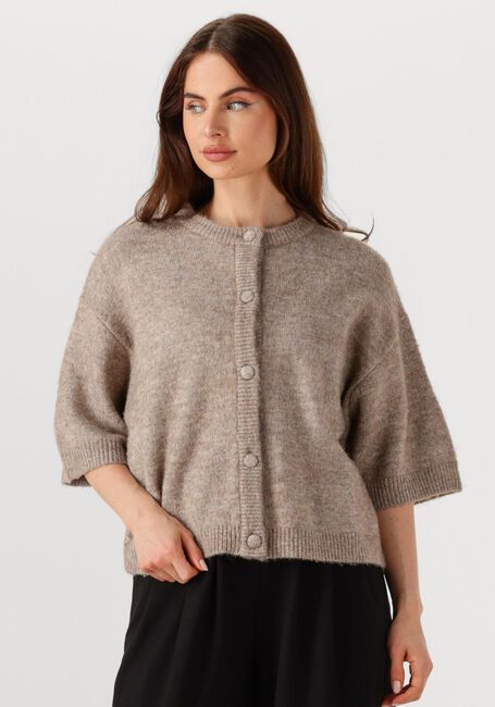 Beige EDITED Strickjacke OLINE WOOL KNIT T-SHIRT - large