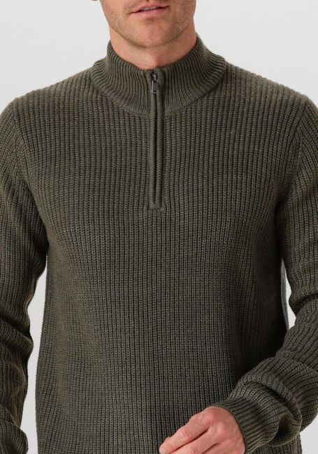 Dunkelgrün DSTREZZED Pullover SKIPPER RIBKNIT - large