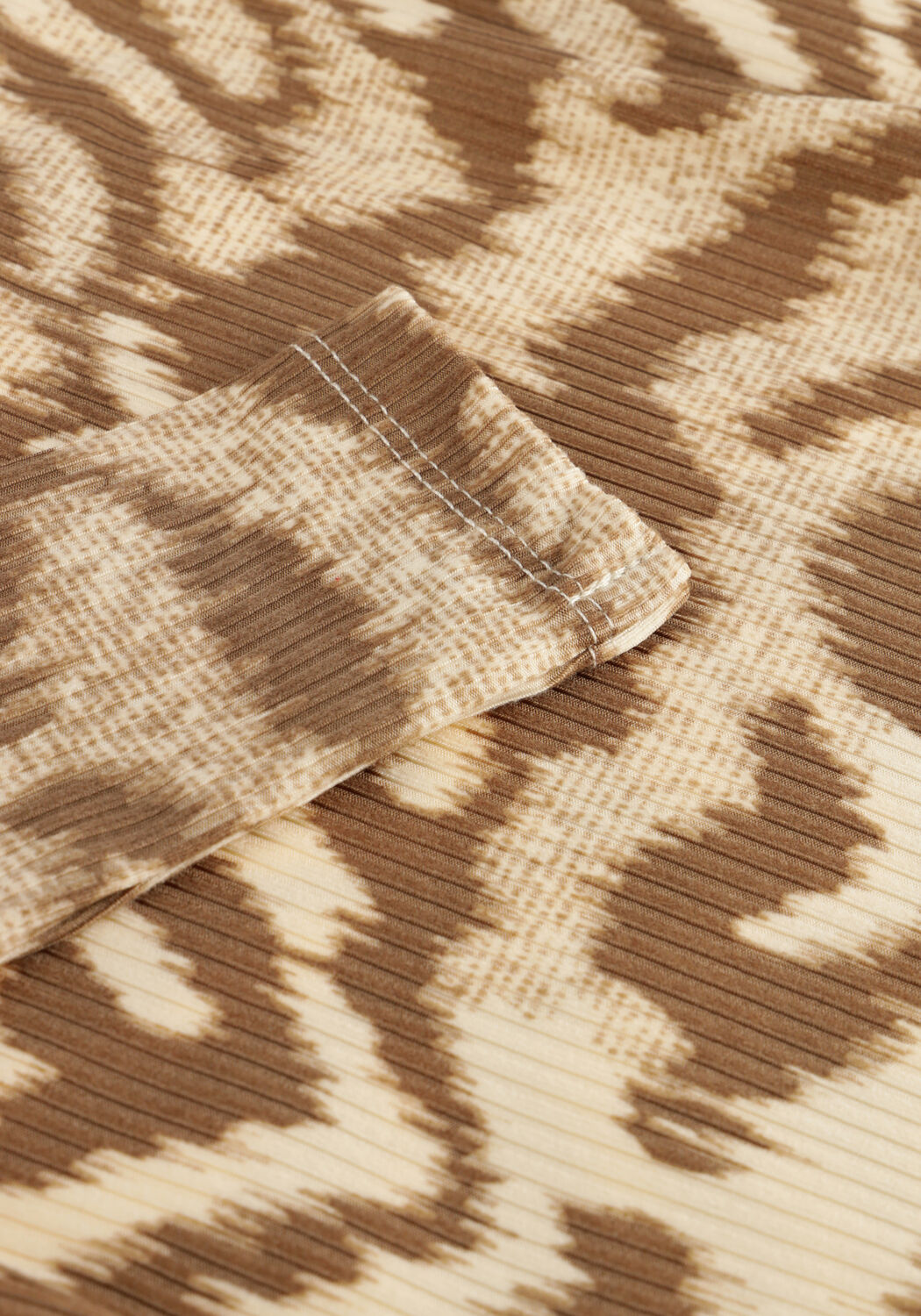 Beige LIKE FLO Tops & T-shirts FANCY RIB PUFFY TOP - large