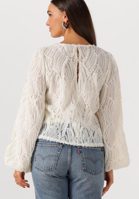Nicht-gerade weiss OBJECT Top OBJLUCIE L/S RE O-NECK TOP - large
