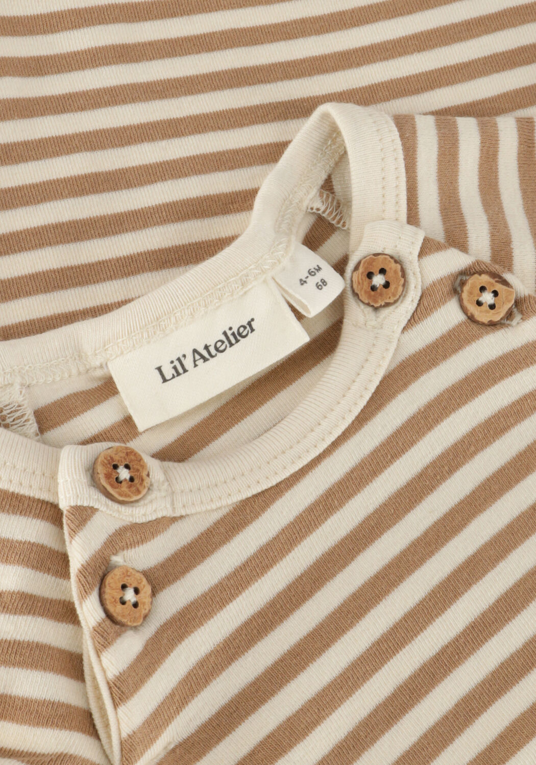 Camelfarbene LIL' ATELIER Strampler NBMGEO FON BODY - large