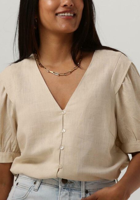 Sand OBJECT Blusen OBJAMMIE SY 2/4 TOP - large