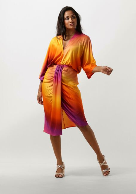 Orangene JANICE Midikleid JESSE - large