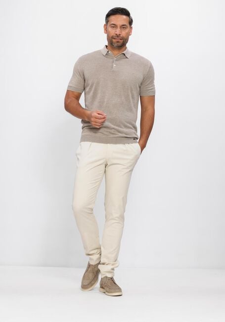 Beige GENTILUOMO Polo-Shirt POLO 3 BUTTINS - large