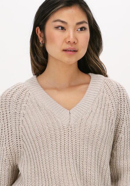 Beige OBJECT Pullover JAMALIA L/S KNIT PULLOVER - large