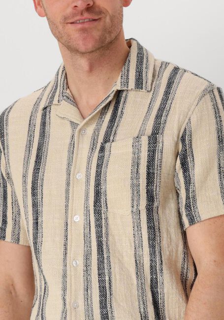 Beige ANERKJENDT Casual-Oberhemd AKLEON STRUCTURE S/S SHIRT - large