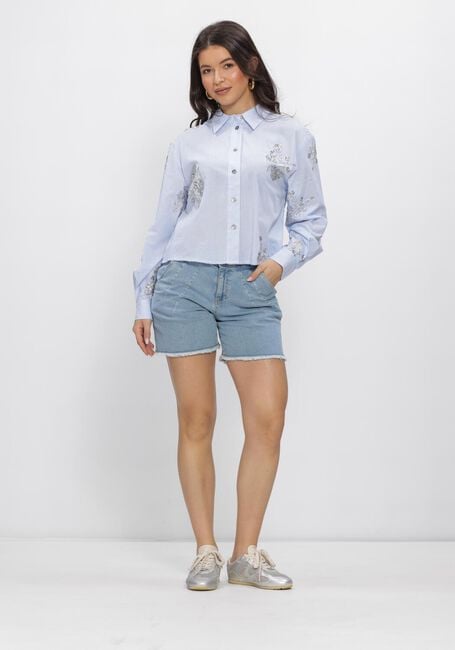 Blaue NUKUS Blusen ADORA BLOUSE STRIPE - large