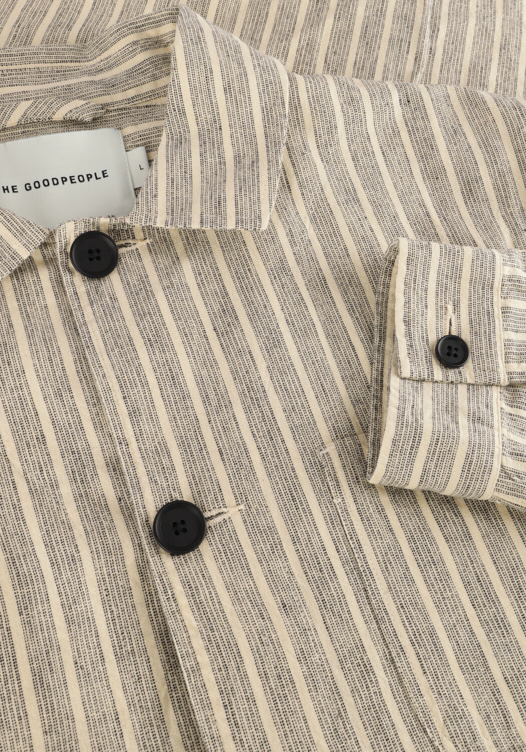 Beige THE GOODPEOPLE Overshirt JELIN - large