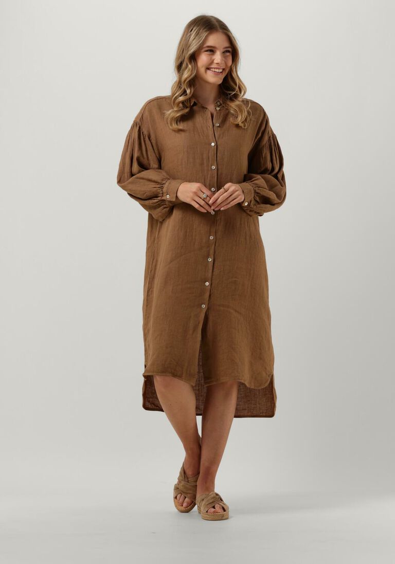 braune by-bar midikleid sarah linen long dress